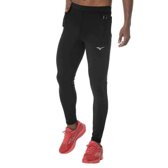 Calça Legging Mizuno Compressão Pockets 3 - Masculina - Foto 1
