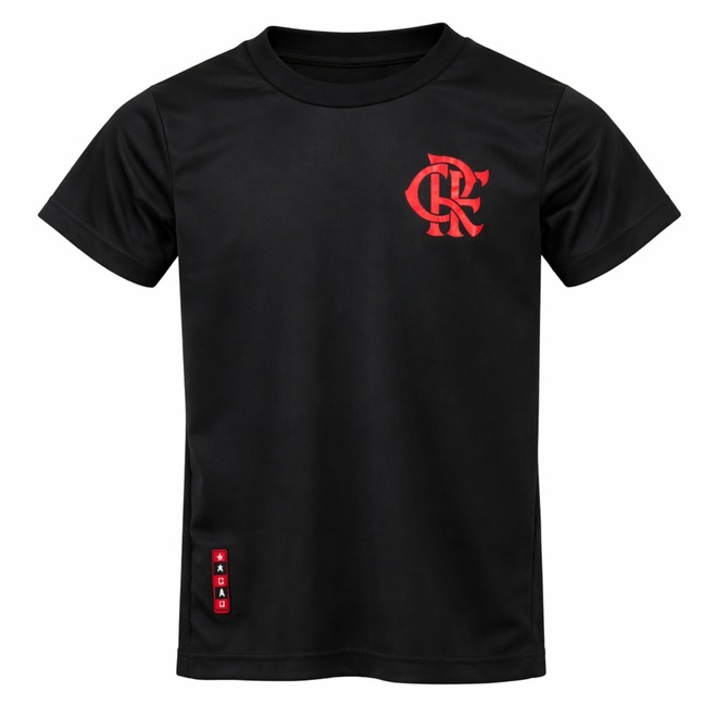 Camisa do Flamengo Nação Dark Betel - Infantil - Foto 1