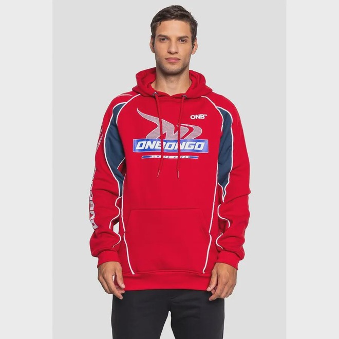 Moletom Onbongo Canguru Recorte Masculino - Foto 1