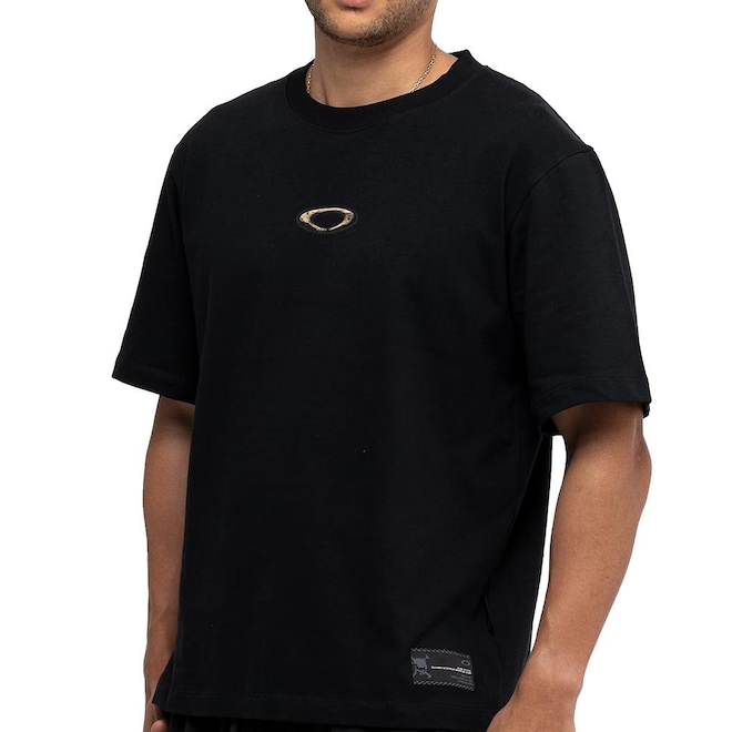 Camiseta Oakley O-Fossil Stone SS WT26 Masculina - Foto 1