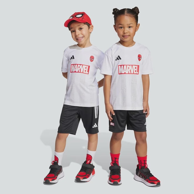 Conjunto Infantil Marvel Homem Aranha adidas - Foto 1