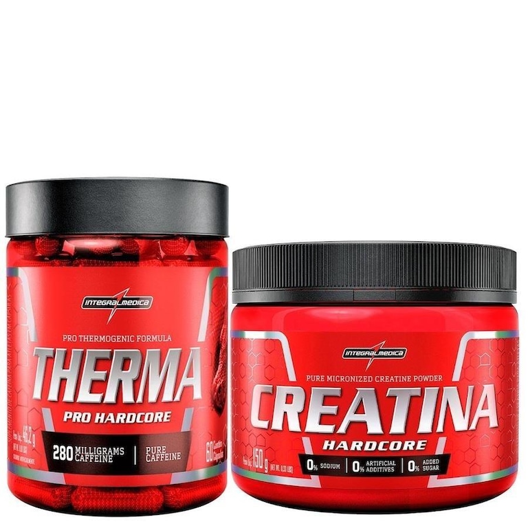 Kit Integralm Dica Creatina Hardcore G Therma Pro C Psula Centauro