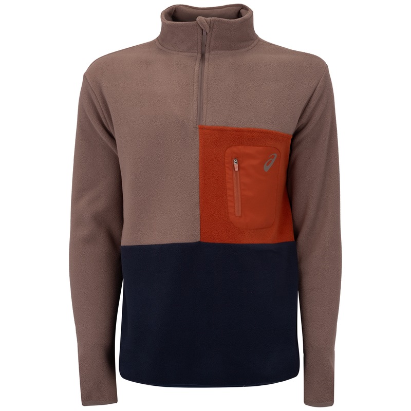 Blusão Masculino ASICS Meio Zíper Casual Menor preço em Blusão Masculino ASICS Meio Zíper Casual