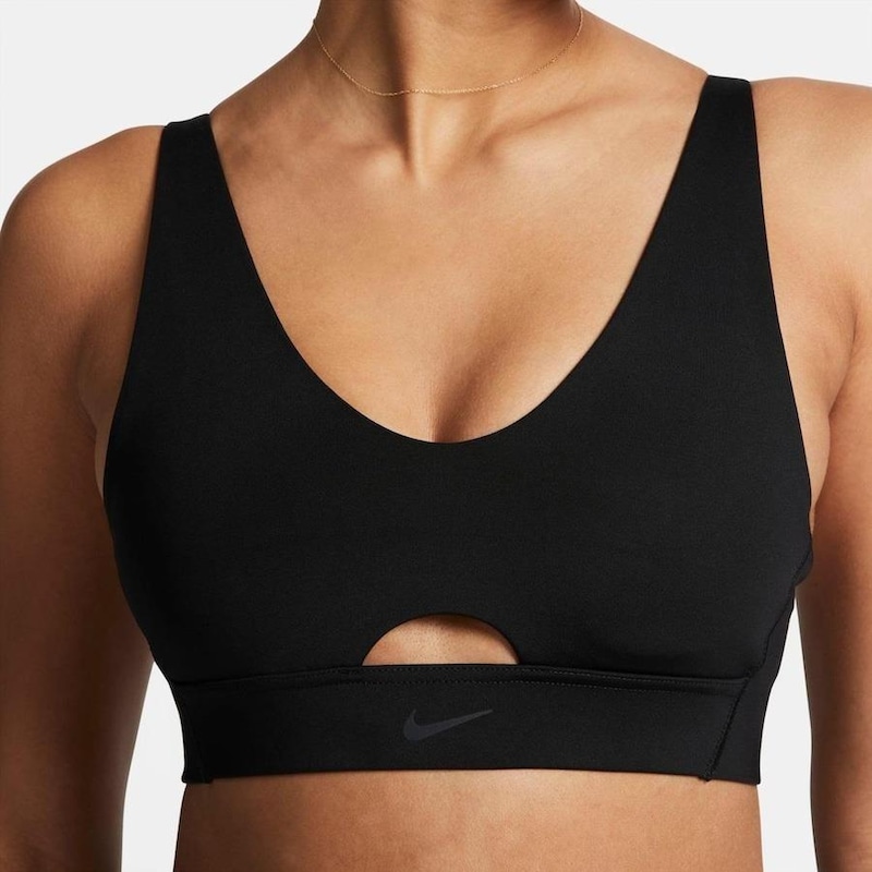 Top Fitness Com Bojo Nike Dri Fit Indy Plunge Cutout Feminino Centauro