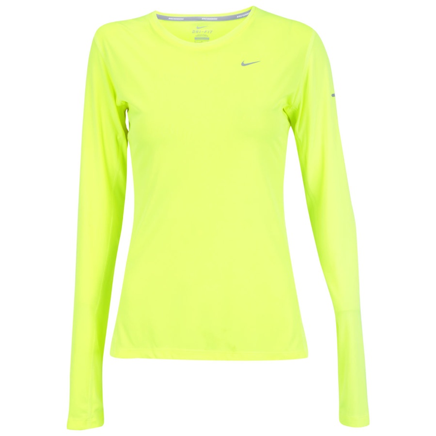 camiseta nike miler manga longa feminina