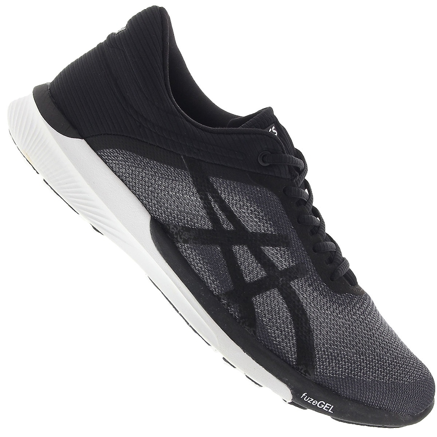 tênis asics fuzex rush hot pink black white feminino