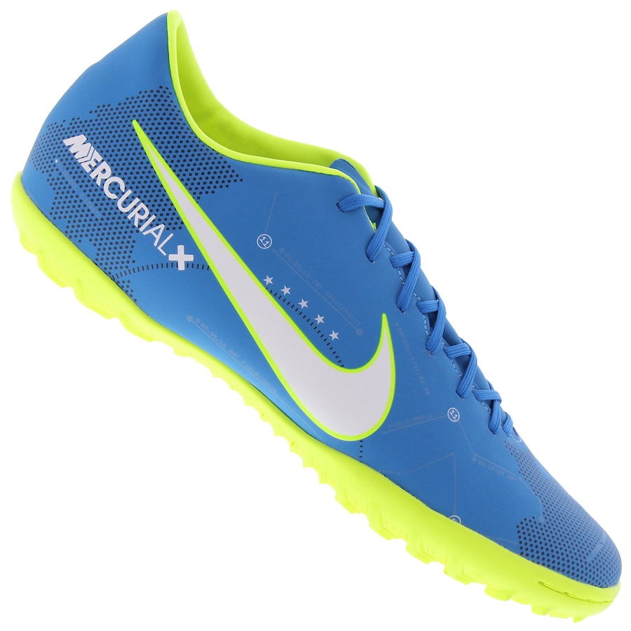 chuteira do neymar azul e verde