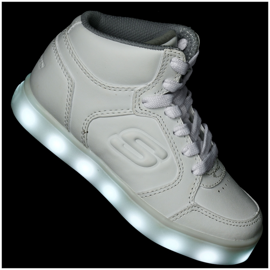 tenis de led cano alto