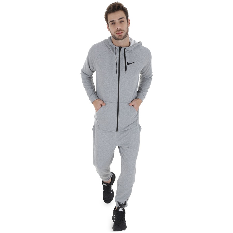 jaqueta com capuz nike dry hoodie fz com forro em fleece