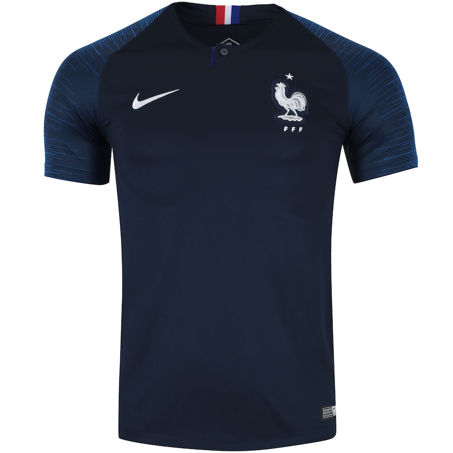 Camisa Da França Manga Longa 2018 Camisa Franca I 2018 Nike Masculina Centauro