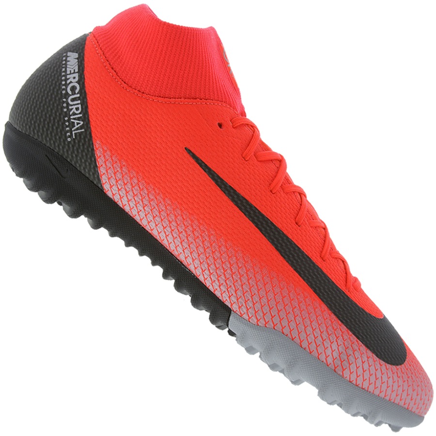 chuteira society nike mercurial superfly 6 academy cr7 tf