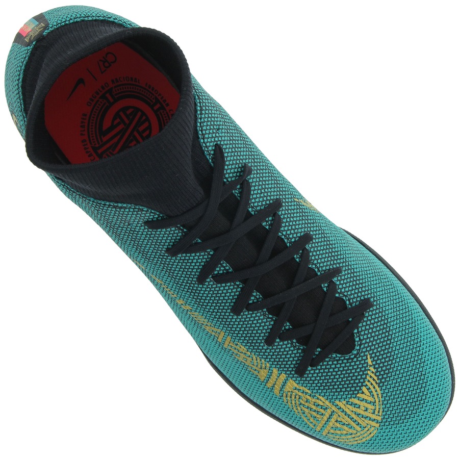 chuteira society nike mercurial superfly 6 academy cr7 tf