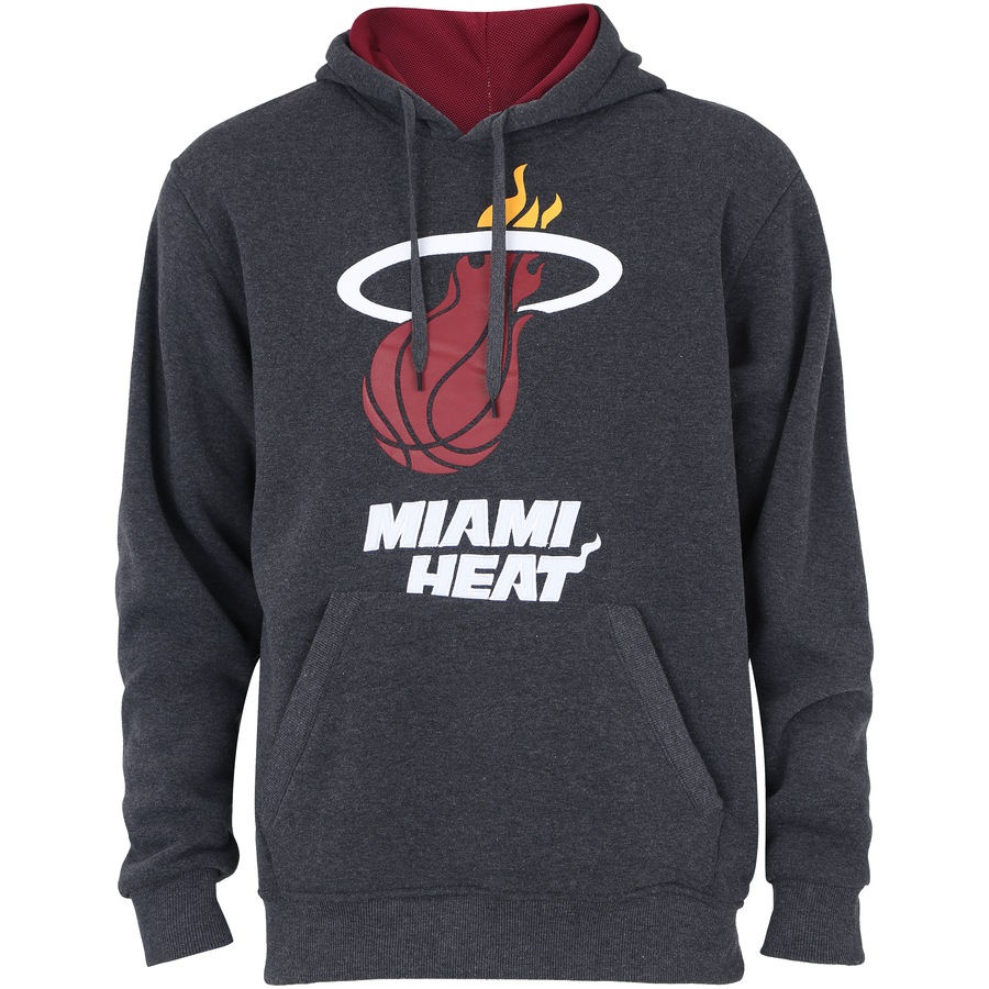 miami heat blue and pink moletom com capuz