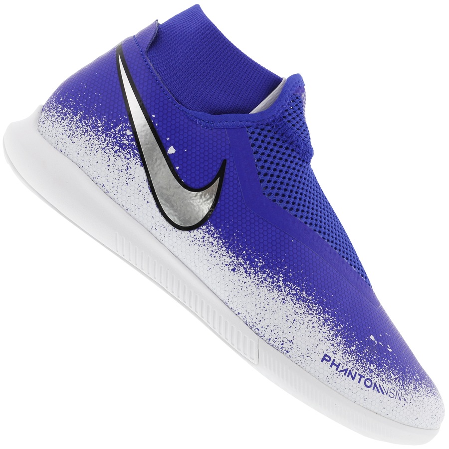 chuteira nike phantom vision academy futsal preta