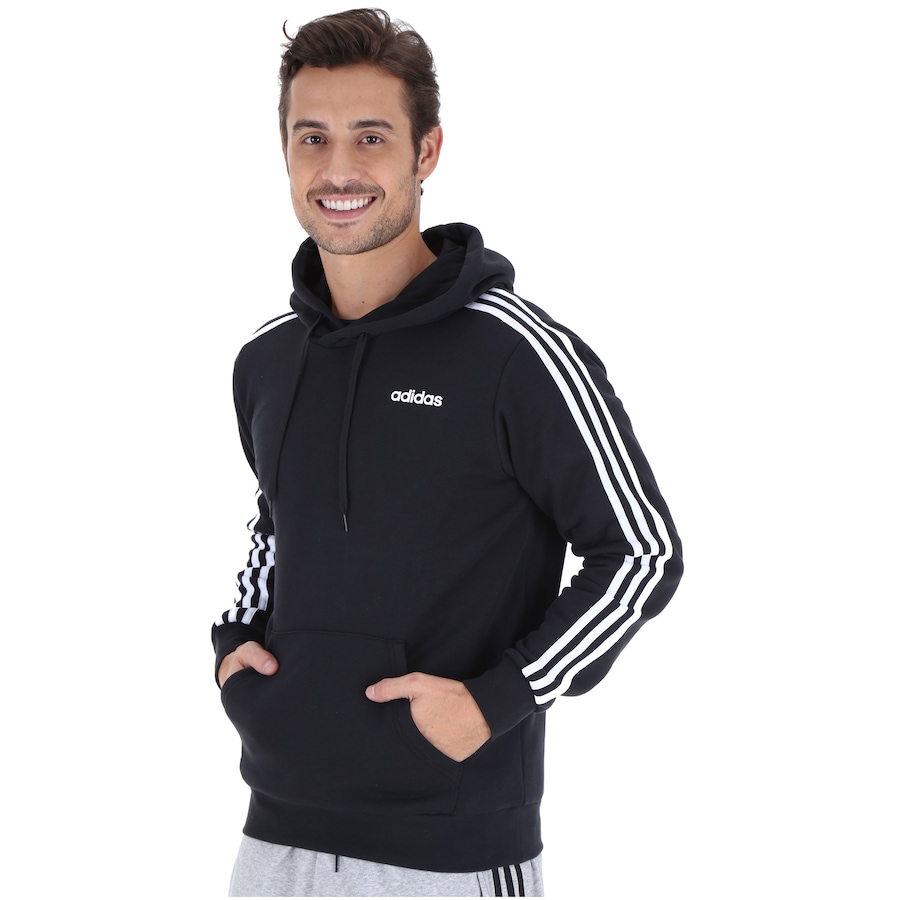 adidas polyester moletom com capuz mens