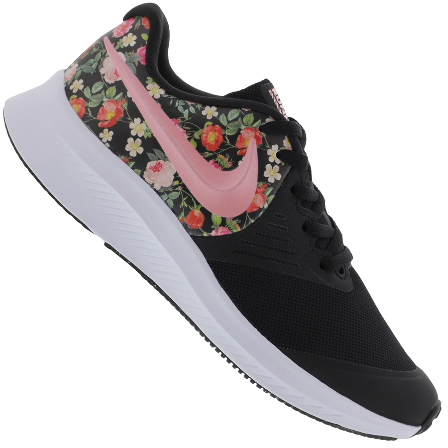 tênis nike star runner 2 vintage floral infantil
