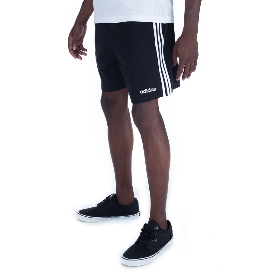 short adidas e 3 stripes sj masculino