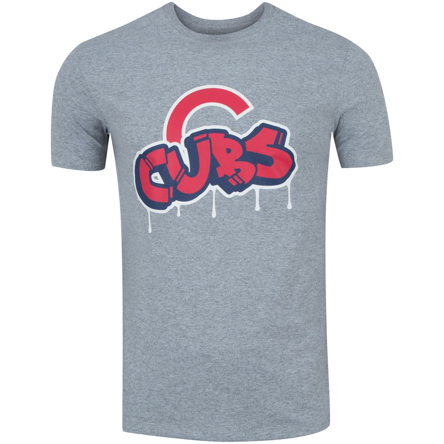 Camiseta Chicago Cubs Major League Baseball Arte Grafite - Masculina