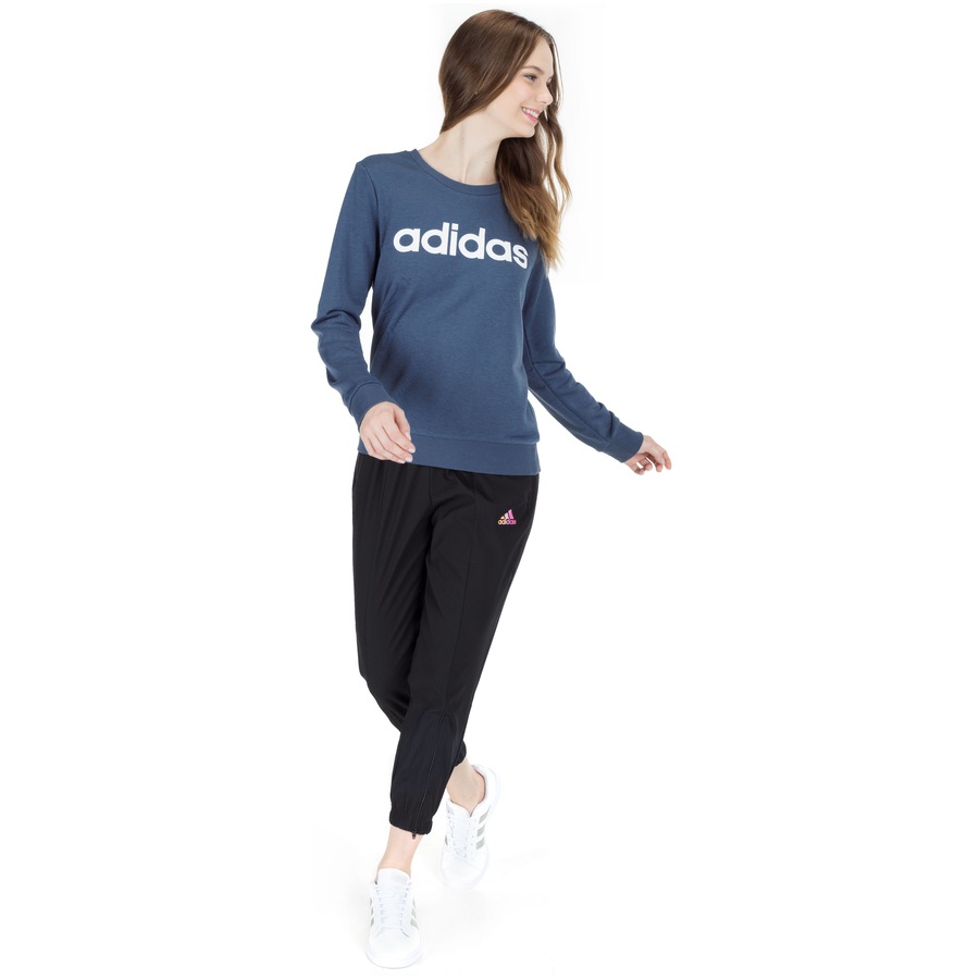 moletom adidas essentials logo feminino