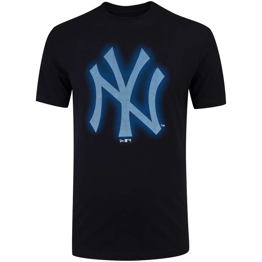 Camiseta New York Yankees MLB New Era Manga Curta Masculina Rave Space Glow