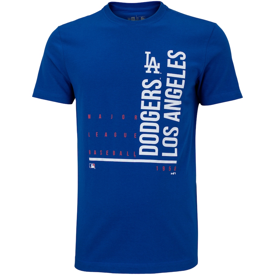 Camiseta Los Angeles Dodgers MLB New Era Manga Curta Masculina Tech Hashtag One