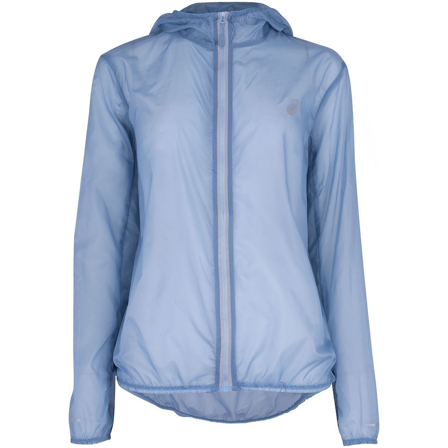 Jaqueta Corta-Vento Feminina com Capuz Asics Water Repellent Run Bag ...