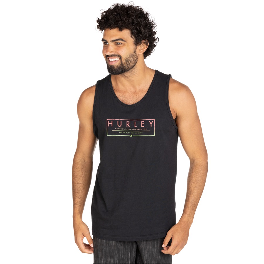 Camiseta Regata Masculina Hurley Silk Established