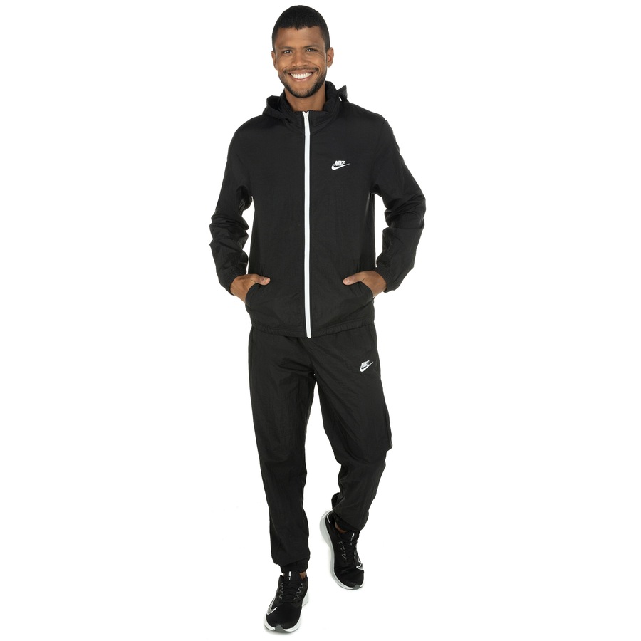 Conjunto de Agasalho Nike com Capuz Sportswear Woven Track Suit Basic - Masculino