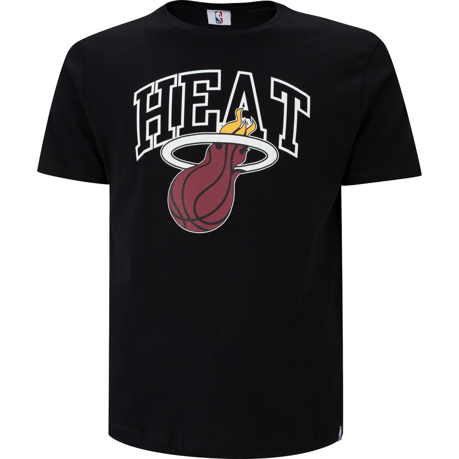 Camiseta Miami Heat NBA Manga Curta Playoff NB327 - Masculina