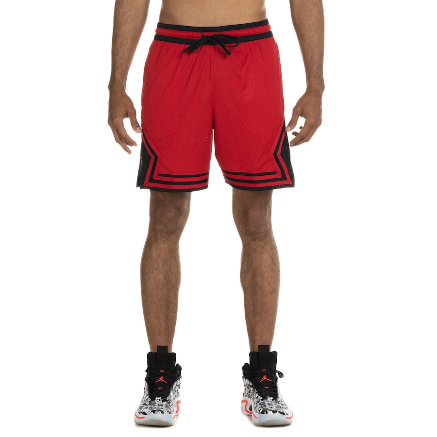 jordan men jordan dri fit sport shorts gym red black white black