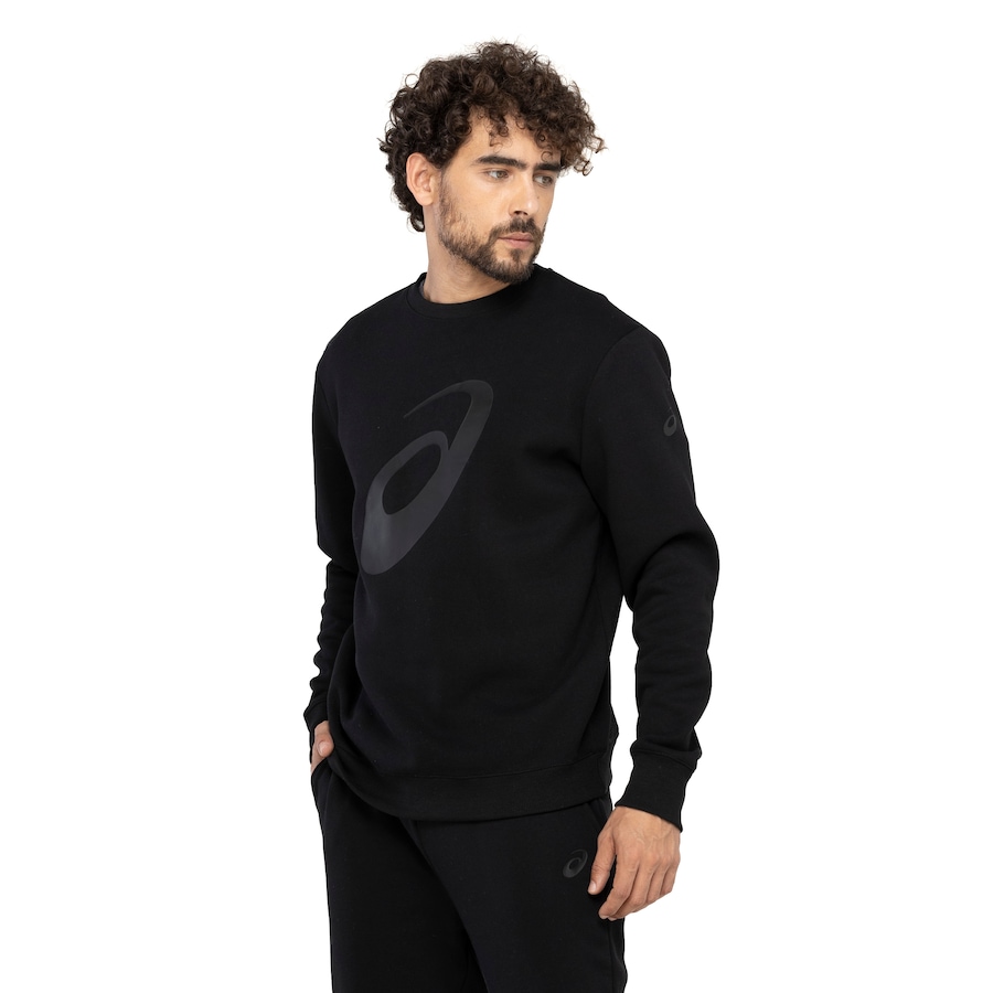 Blusa de Moletom Masculina ASICS Careca Espiral - Centauro