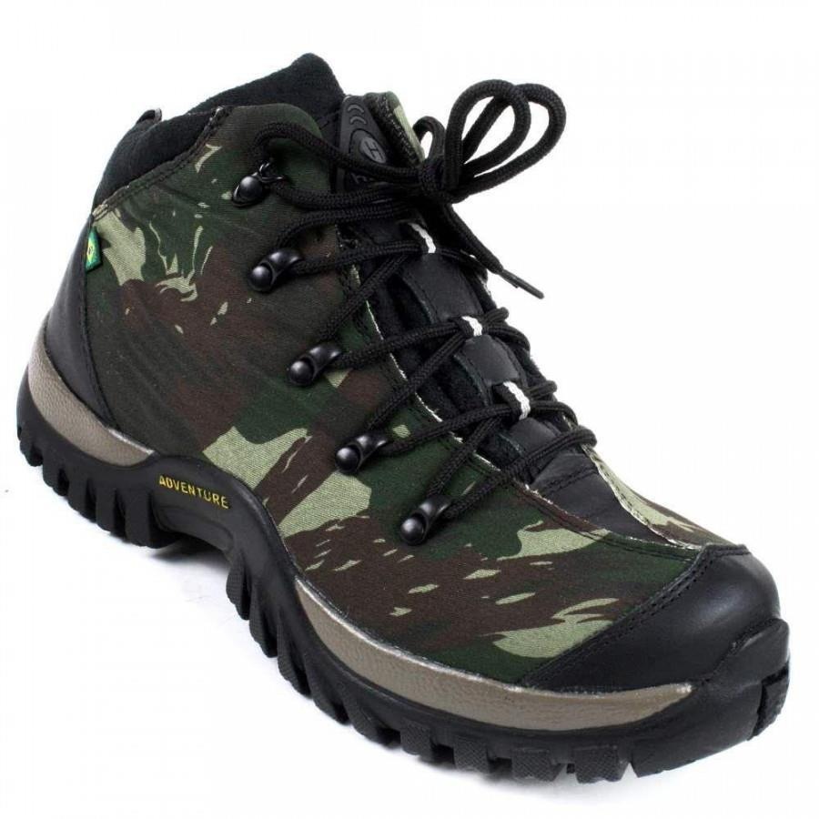 bota camuflada masculina