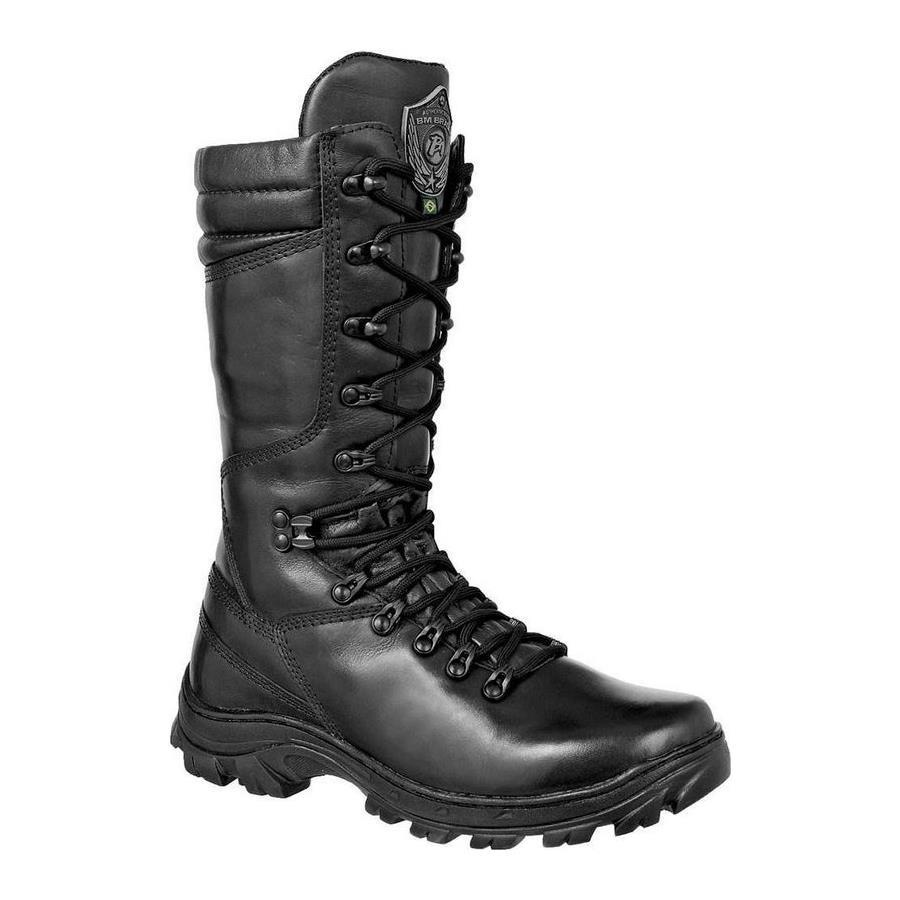 bota coturno masculina cano longo