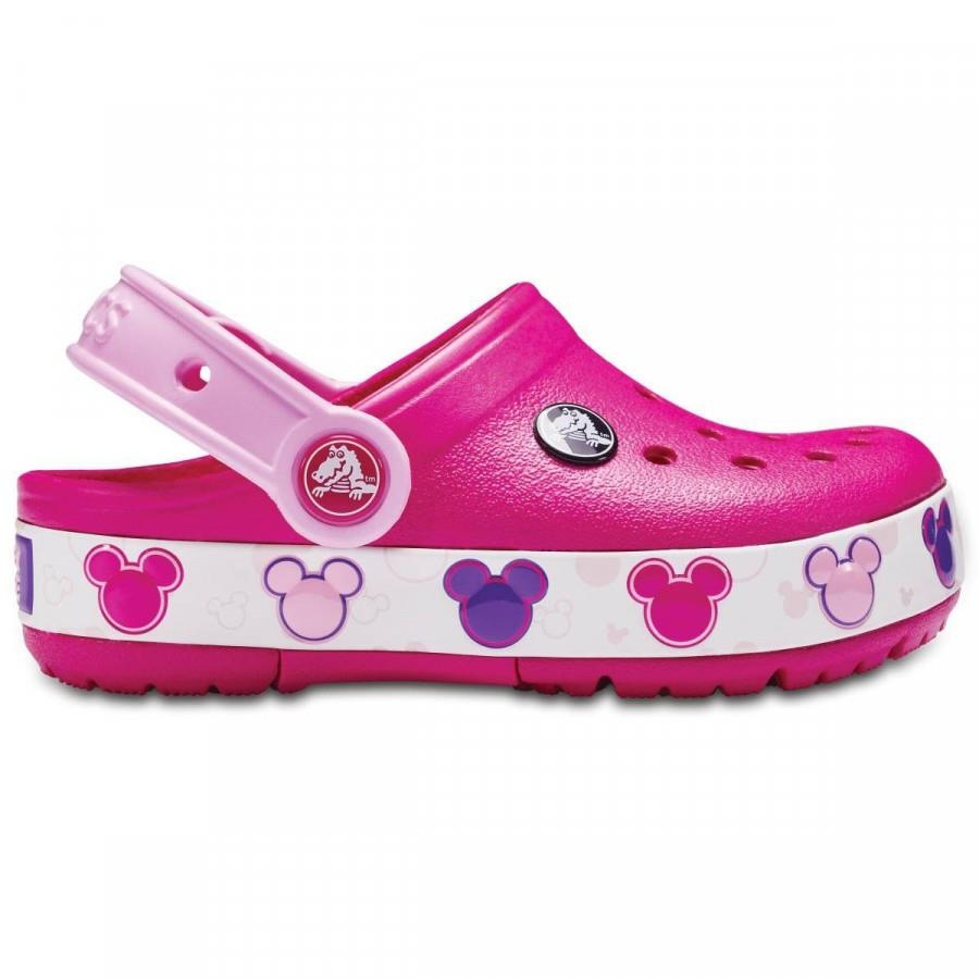 sandália crocs lights mickey infantil