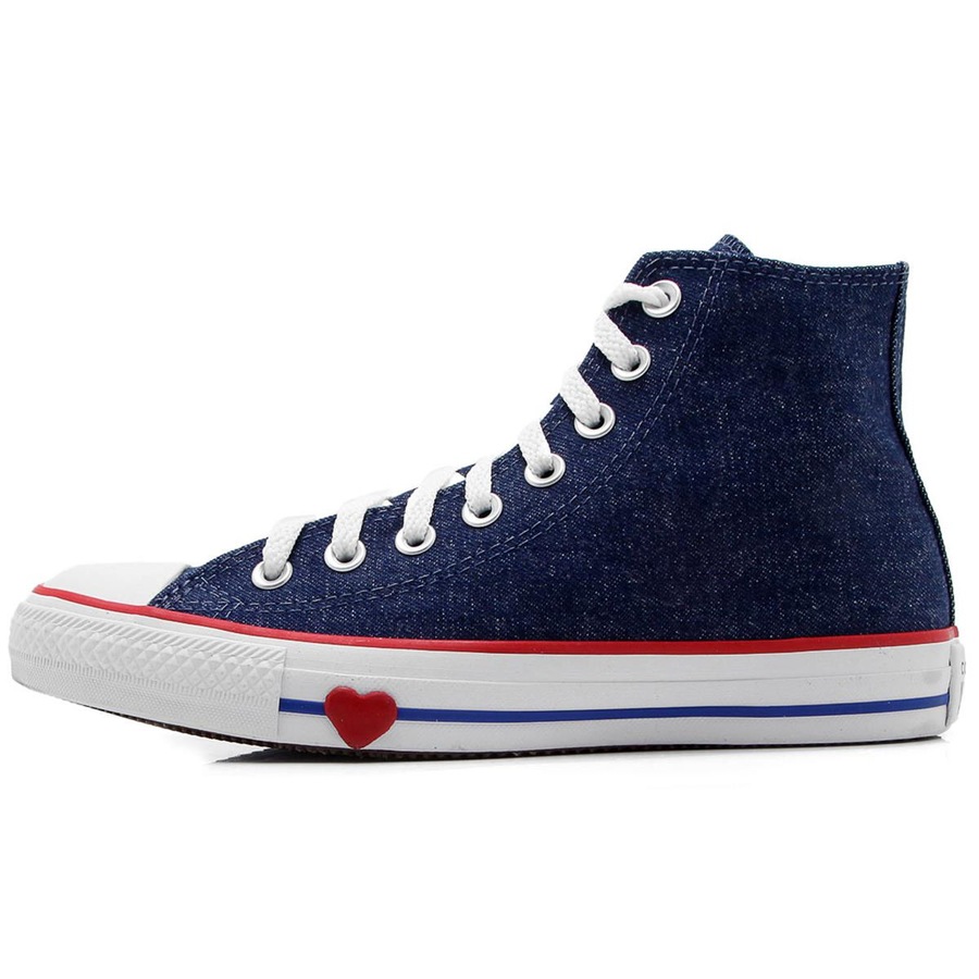 Tênis Cano Alto Converse All Star Chuck Taylor Jeans Coração - Unissex -  Centauro