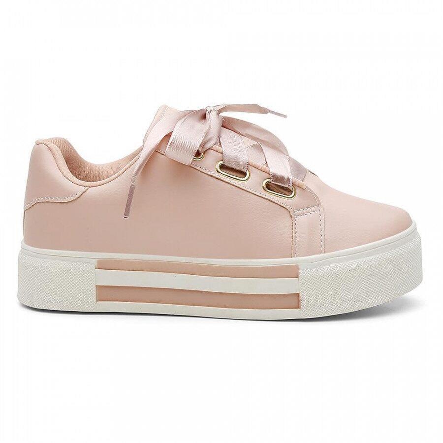 tenis feminino cadarço de cetim