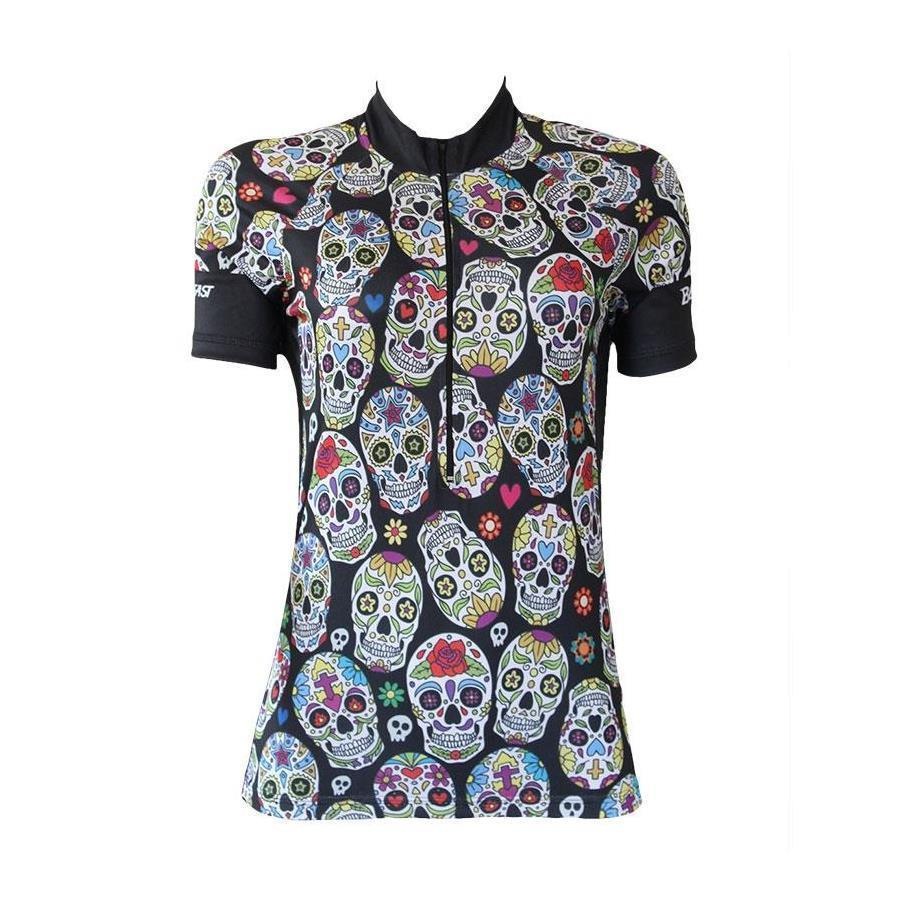 Camisa De Ciclismo Befast Skulls Feminina Centauro