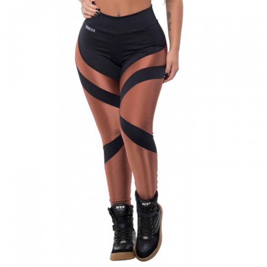 calça legging com transparência