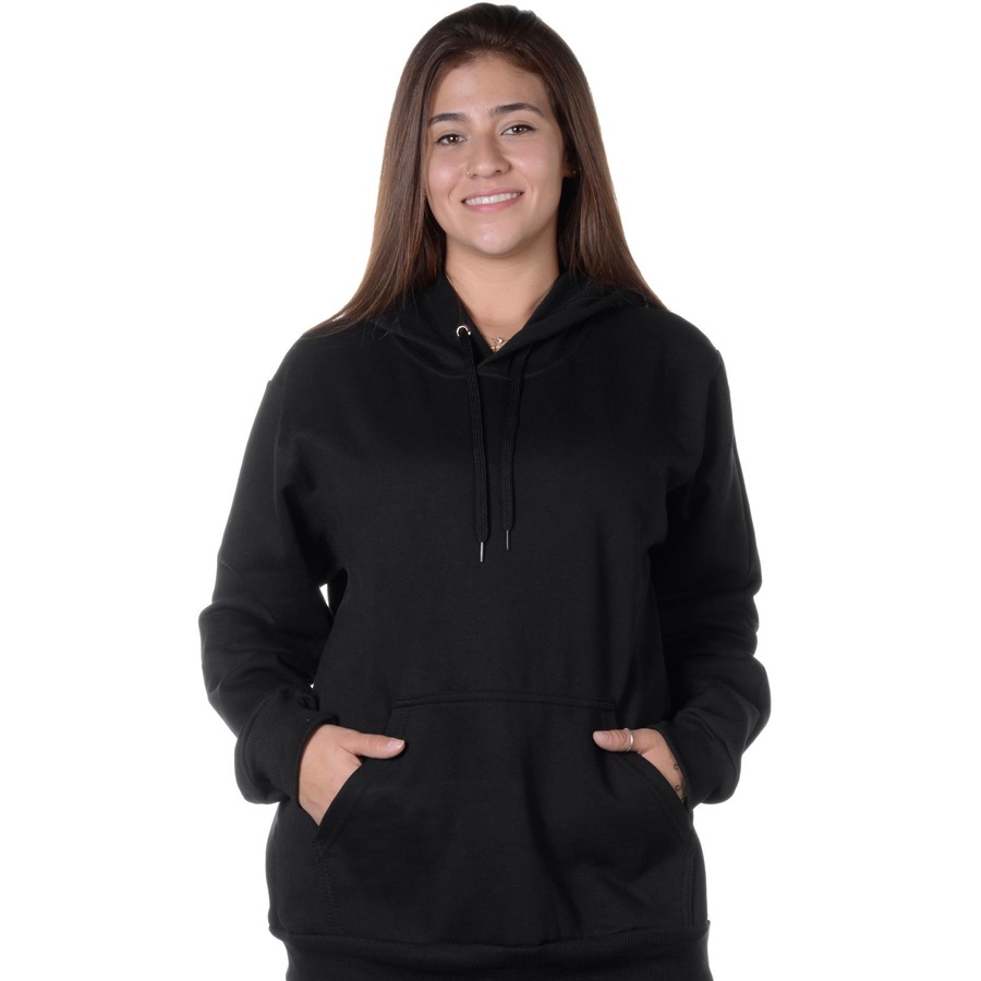 plain zip up moletom com capuz womens