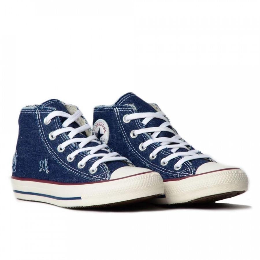 converse bianche outlet jeans