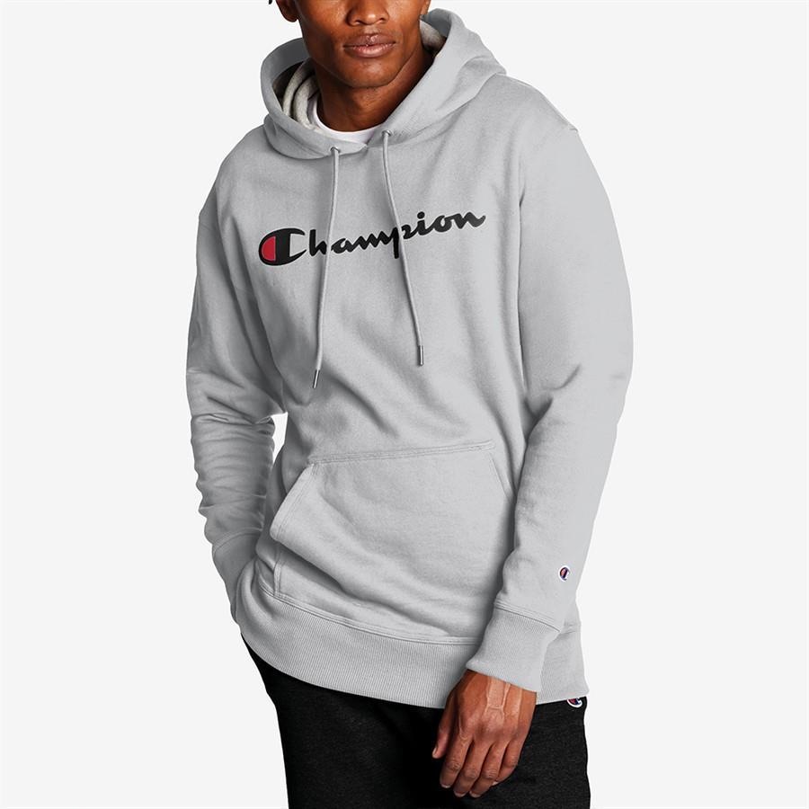 champion women's powerblend graphic moletom com capuz