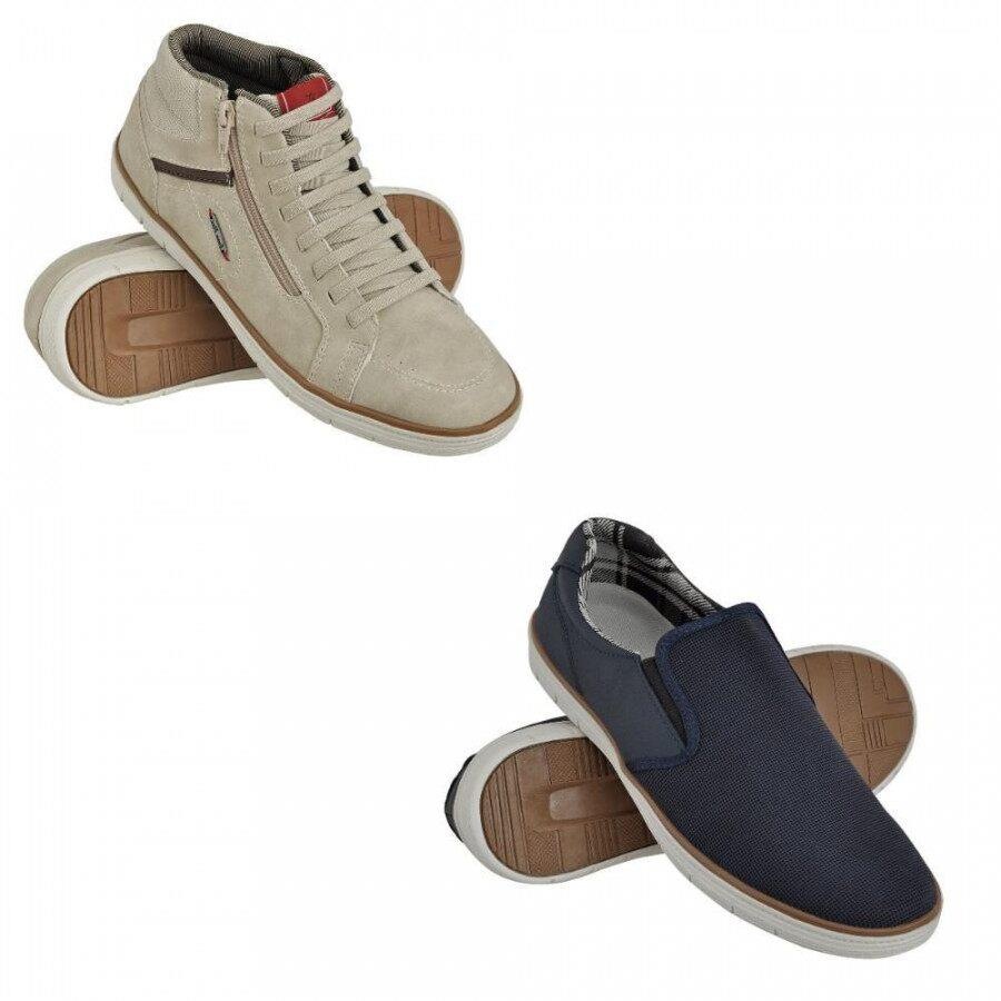 sapatênis polo up cano médio mustang masculino