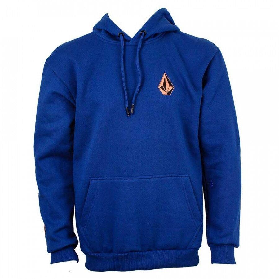 blue volcom moletom com capuz