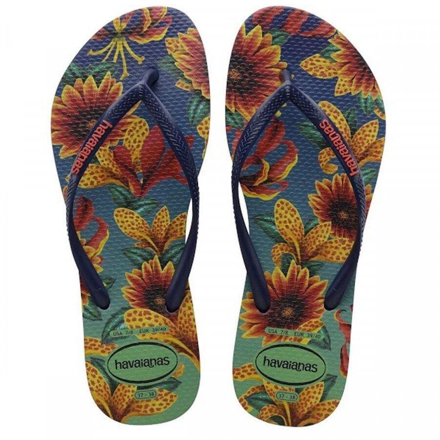 chinelo havaianas floral