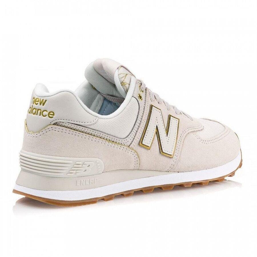 new balance 574 feminino bege