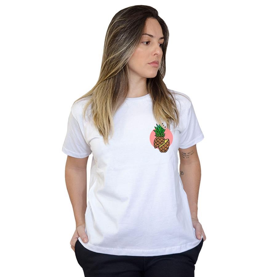 pineapple camisa feminina