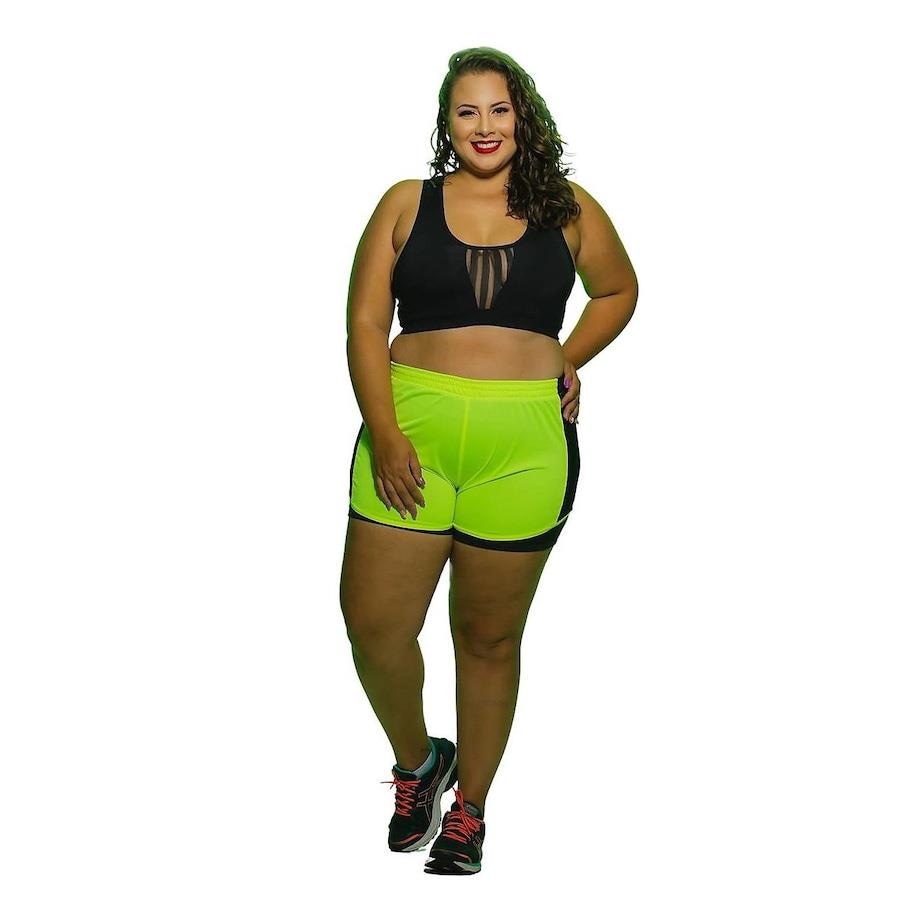 short piscina feminino plus size