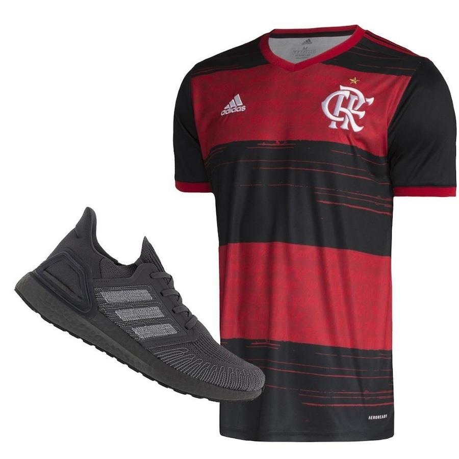 T nis adidas Ultraboost 20 EG0701 Camisa do Flamengo I 20 21