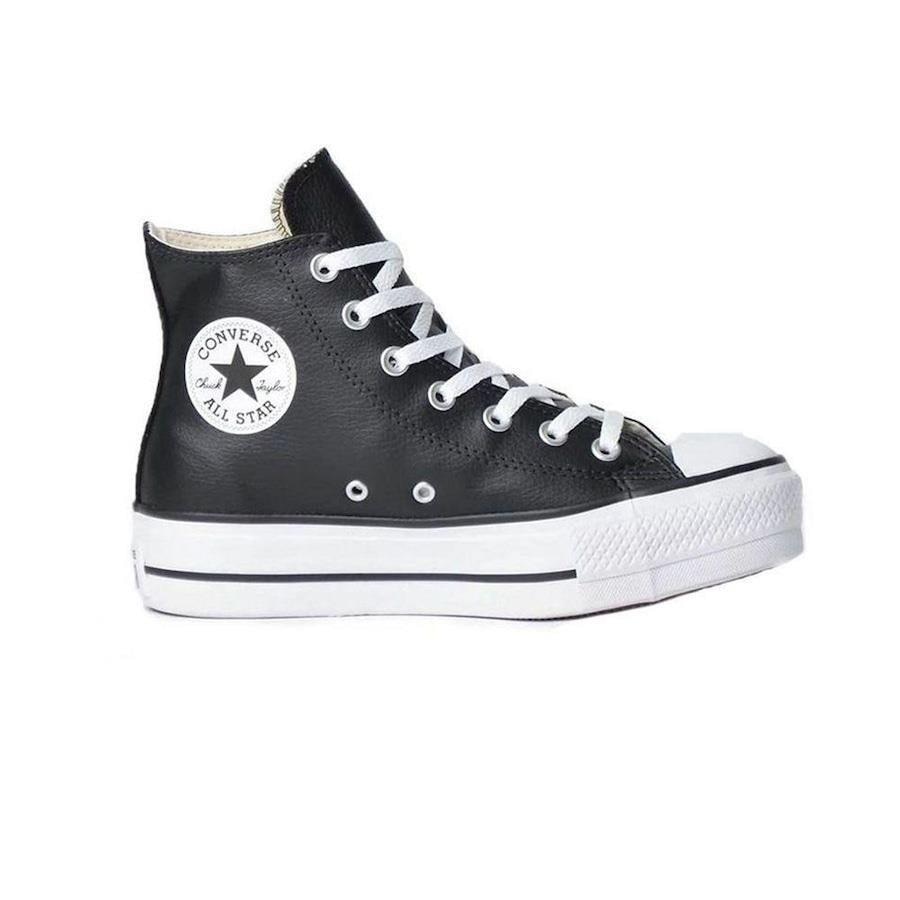 Tenis Cano Alto Couro Converse All Star Original