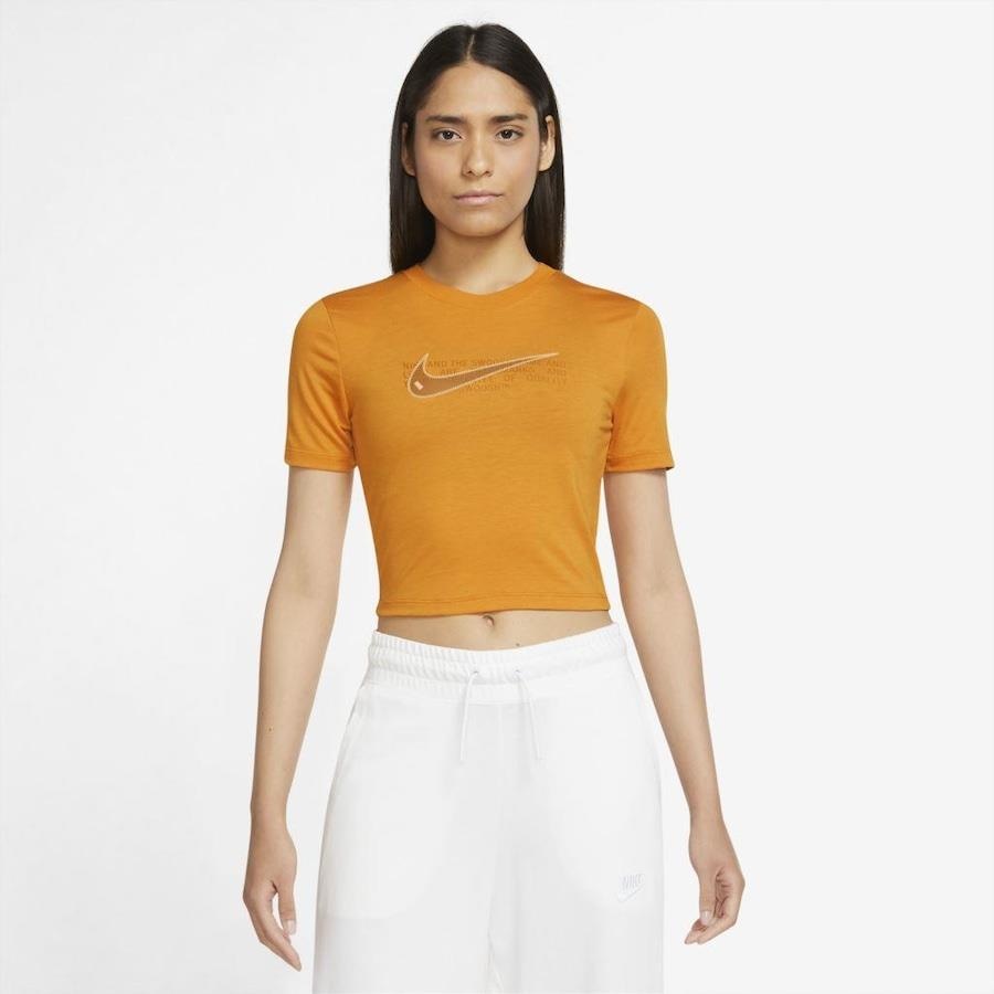 Blusa Cropped Nike Sportswear Slim Swoosh - Feminina - Centauro